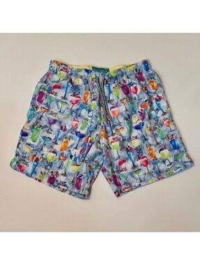 Michael's | Cocktail Print | Men Cyclist Liner Swim Trunks | NWT| Small SKU 375